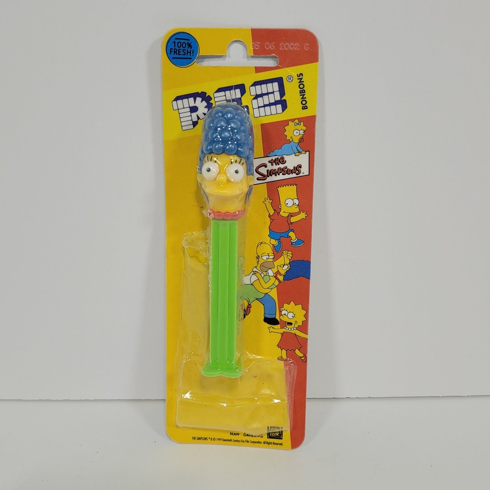 Vintage Simpsons European PEZ 1999 Marge Simpson Candy Dispenser Sealed No Candy
